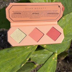 ATHR Beauty Crystal Charged Blush & Highlight Palette in Amber